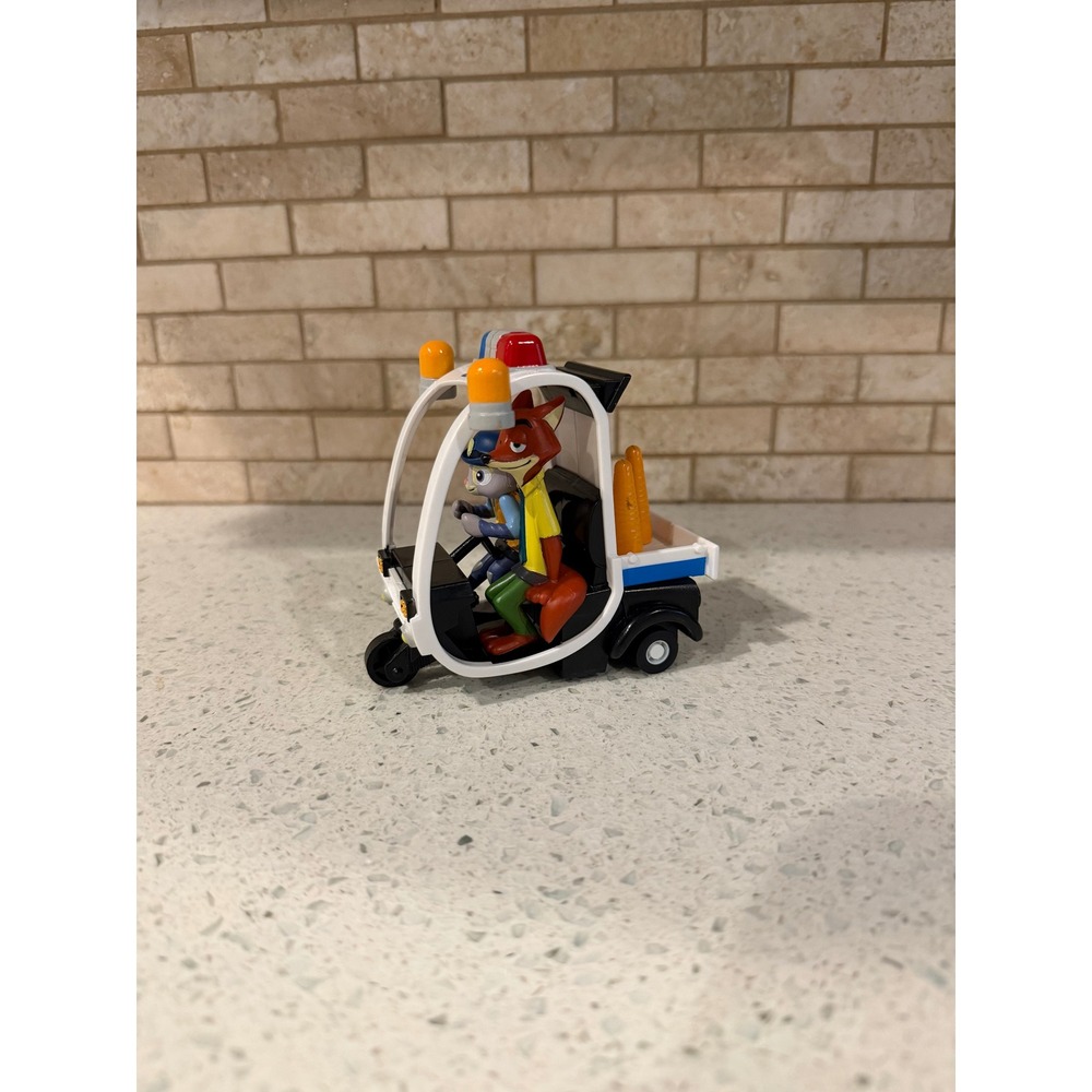 Disney Zootopia Judy Hopps Nick Wilde ZPD Pullback Police Car Toy